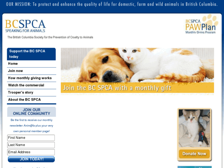 www.supportbcspca.com