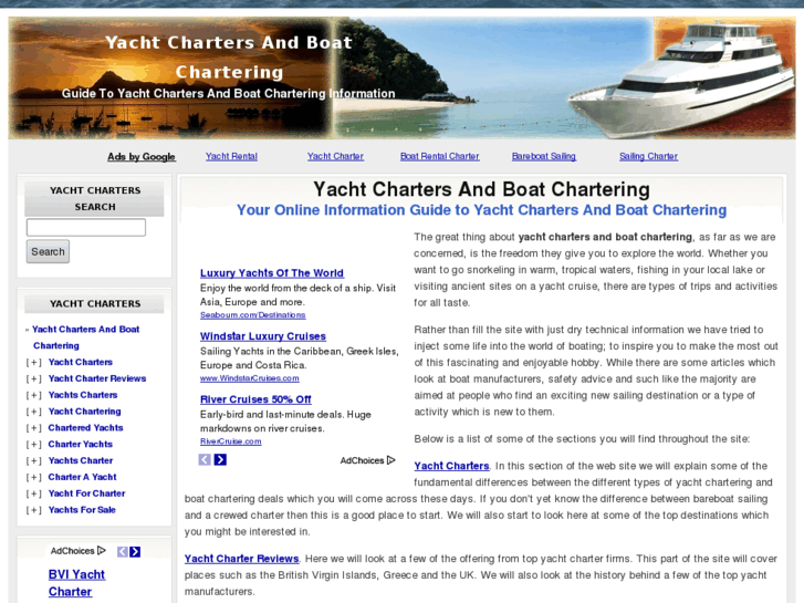 www.yachtchartersandboatchartering.com