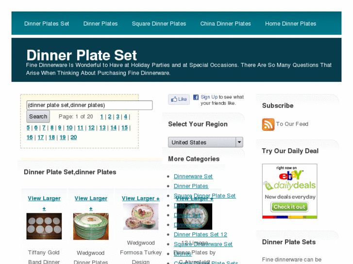 www.dinnerplatesets.com