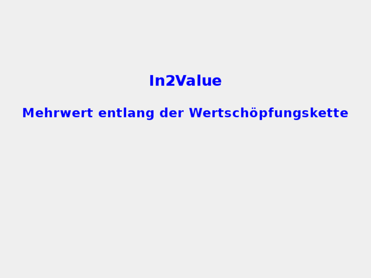 www.in2value.net