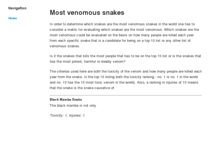 www.mostvenomoussnakes.com