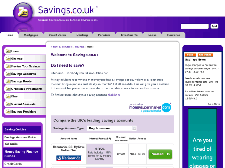 www.savings.co.uk