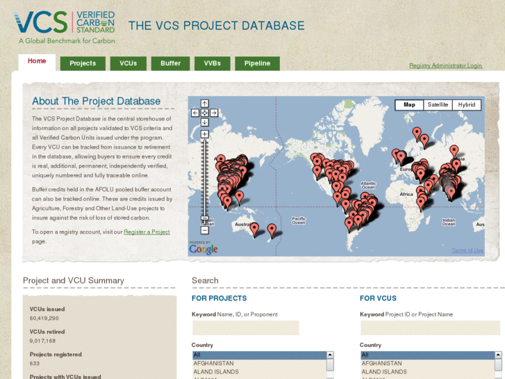 www.vcsprojectdatabase.org