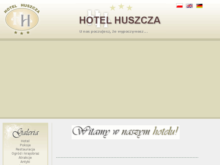 www.hotelhuszcza.pl