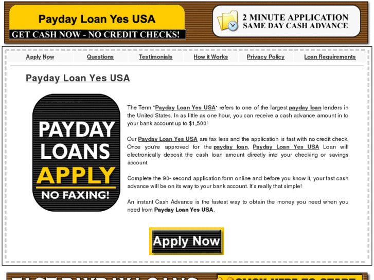 www.paydayloanyesusa.com