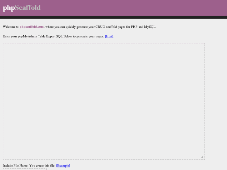 www.phpscaffold.com