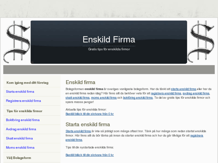 www.enskild-firma.com