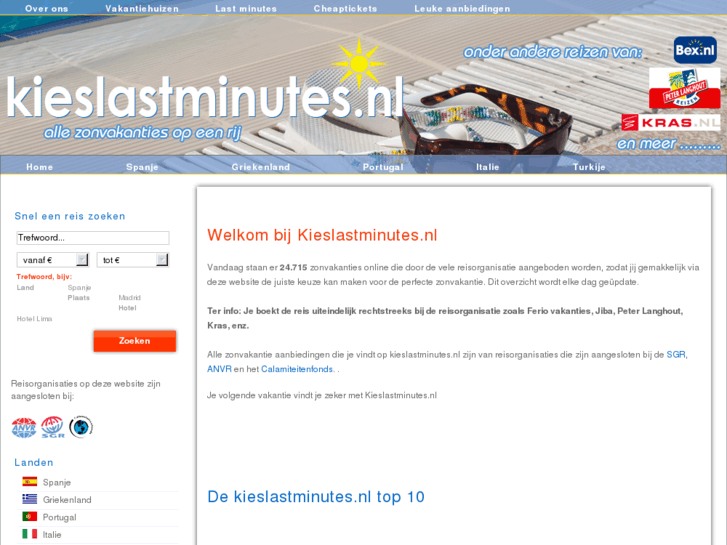 www.kieslastminutes.nl