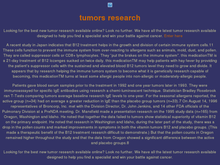 www.tumors-research.com