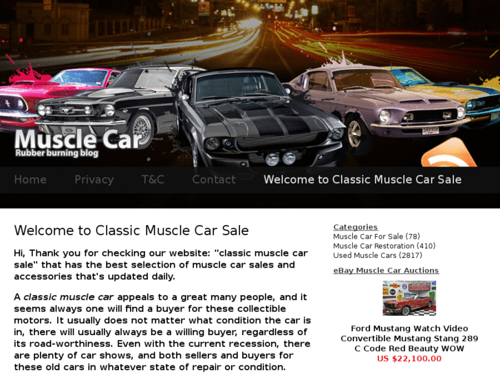 www.classicmusclecarsale.info