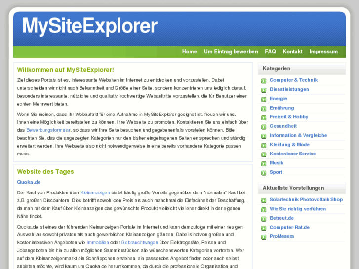 www.mysiteexplorer.de