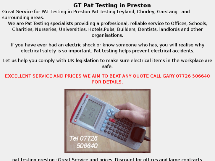 www.pattestingpreston.co.uk