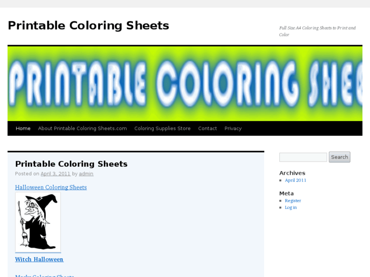 www.printable-coloring-sheets.com