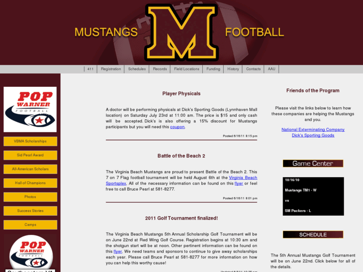 www.virginiabeachmustangs.com