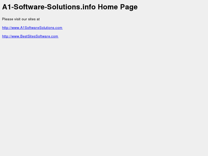 www.a1-software-solutions.info