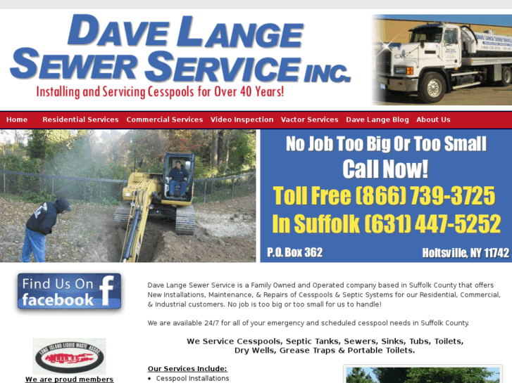 www.davelangesewerservice.net