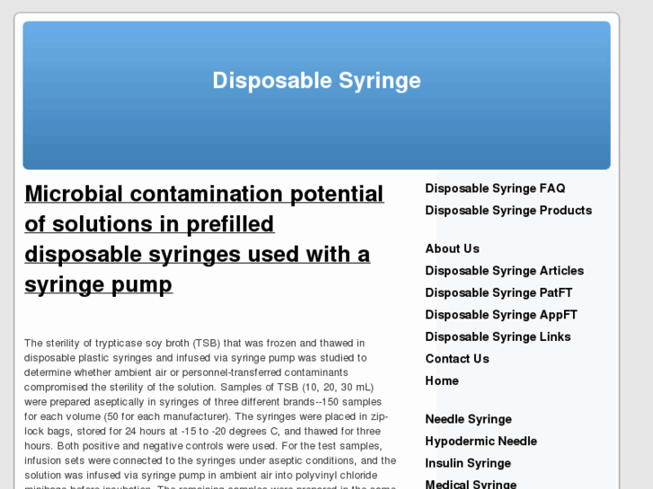 www.disposable-syringe.net