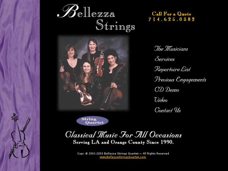 www.bellezzastringsquartet.com