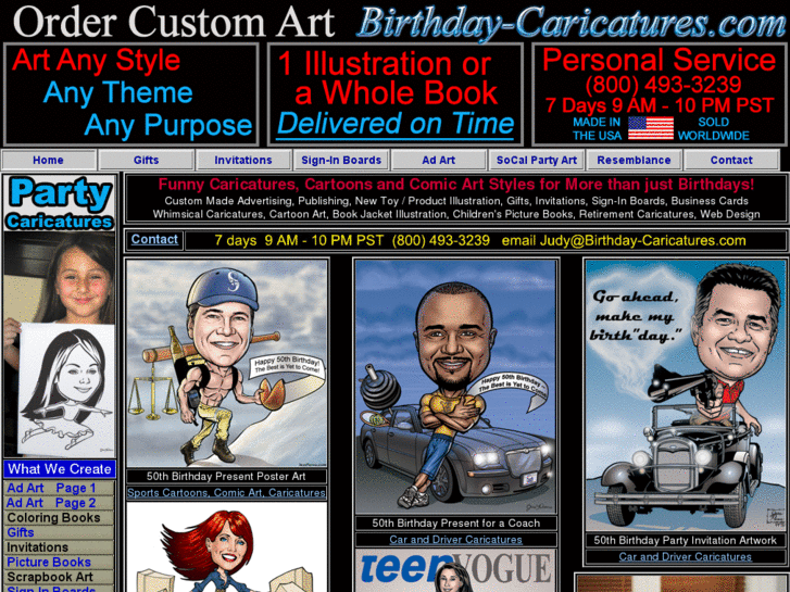 www.birthday-caricatures.com