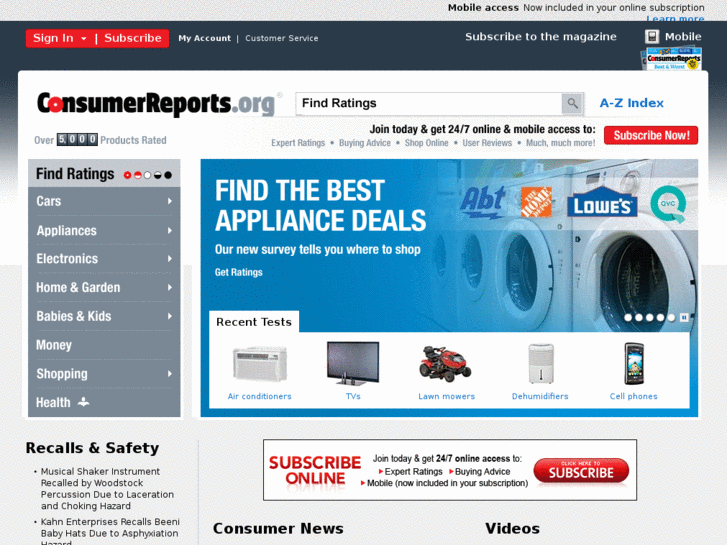 www.consumersreportonline.mobi
