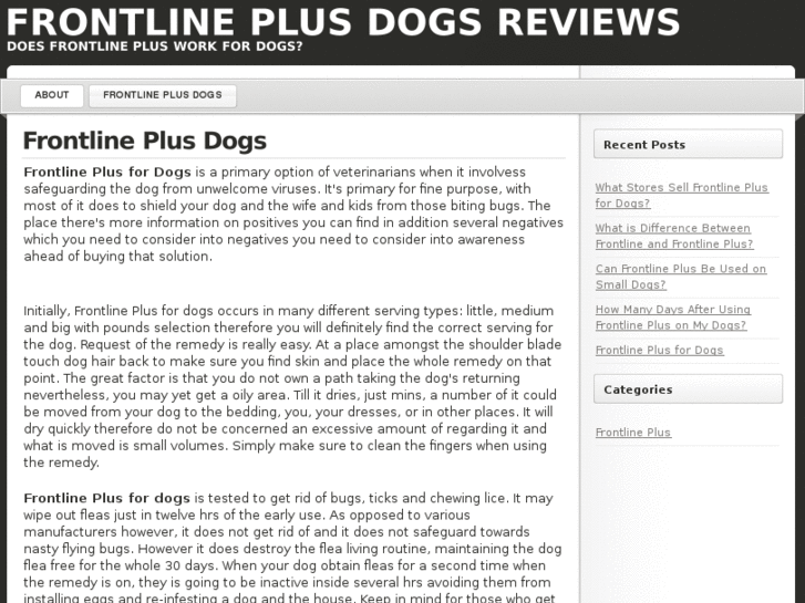 www.frontlineplusdogsreviews.com