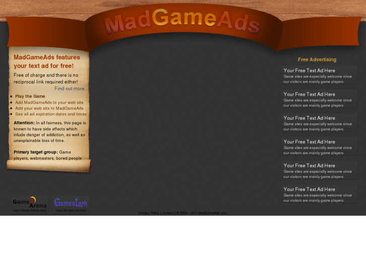 www.madgameads.com