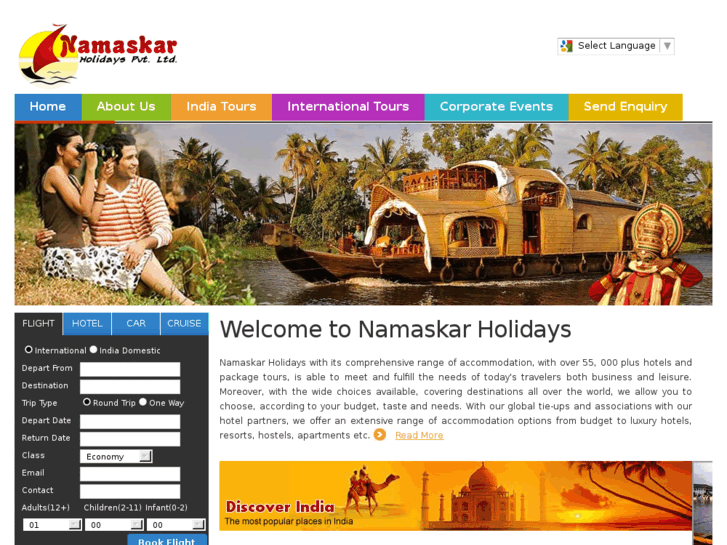 www.namaskarholidays.com