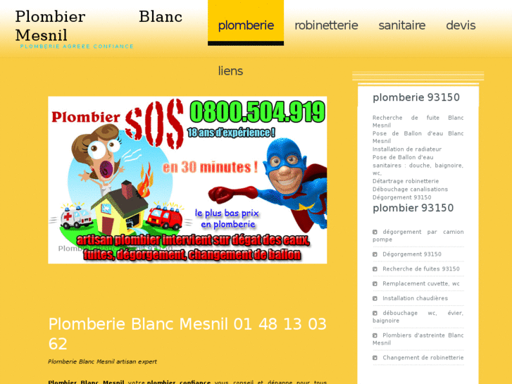 www.plombierblancmesnil.net