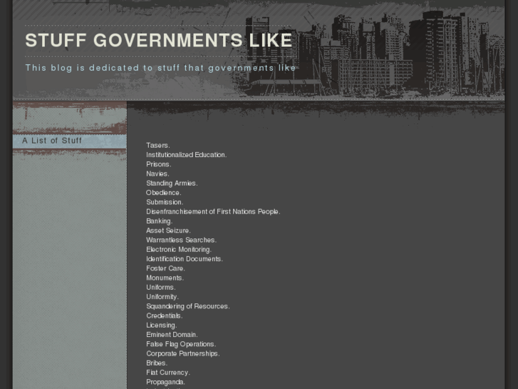 www.stuffgovernmentslike.com