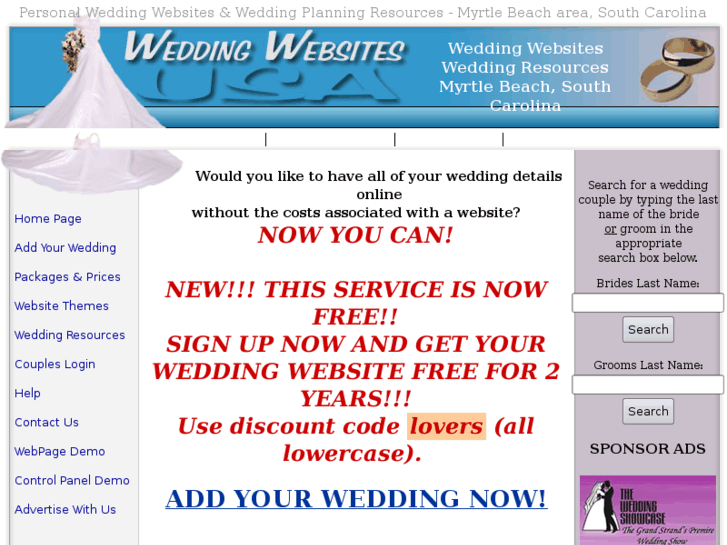 www.weddingwebsitesusa.com