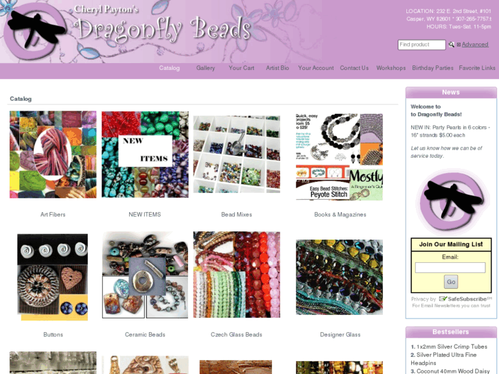 www.dragonflybeads.biz