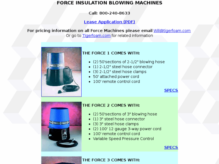 www.forceblowingmachines.com