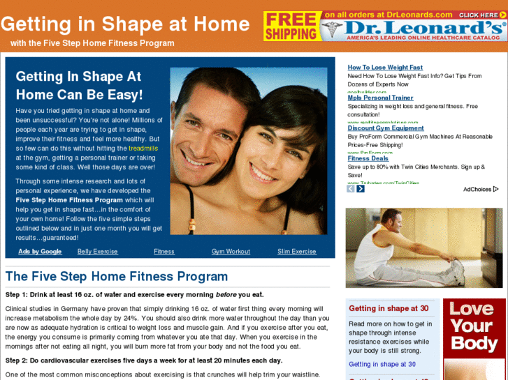 www.gettinginshapeathome.com