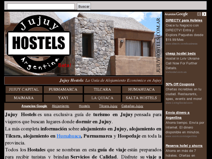 www.jujuyhostels.com.ar