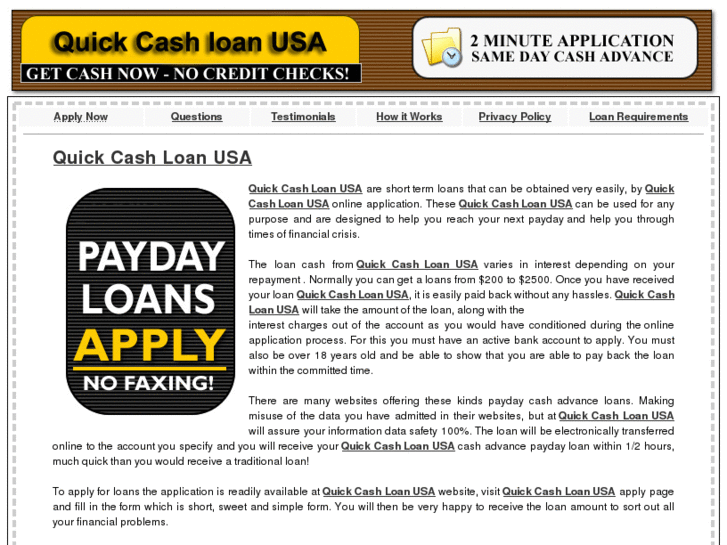 www.quickcashloansusa.com