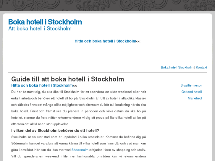 www.bokahotellstockholm.com