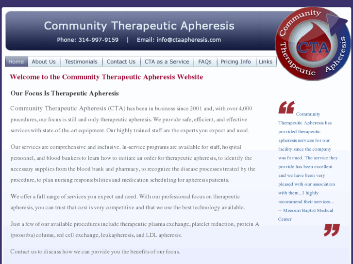 www.ctaapheresis.com