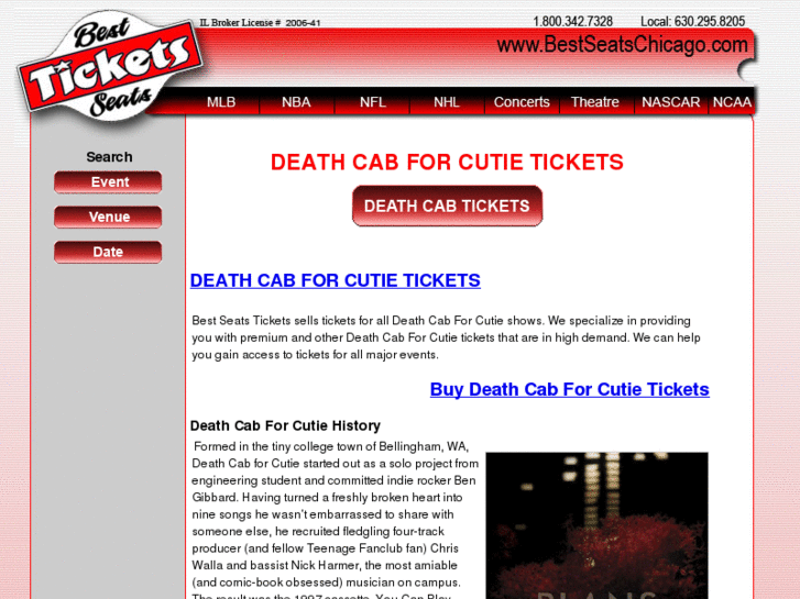 www.deathcabforcutietickets.com