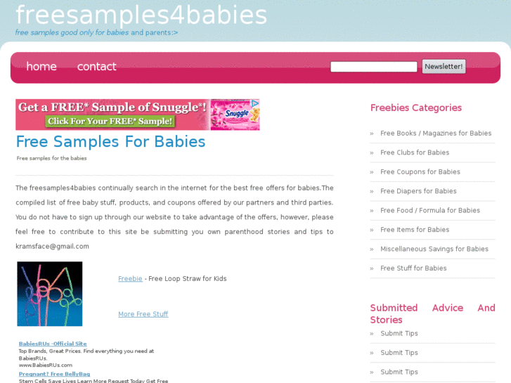 www.freesamples4babies.com