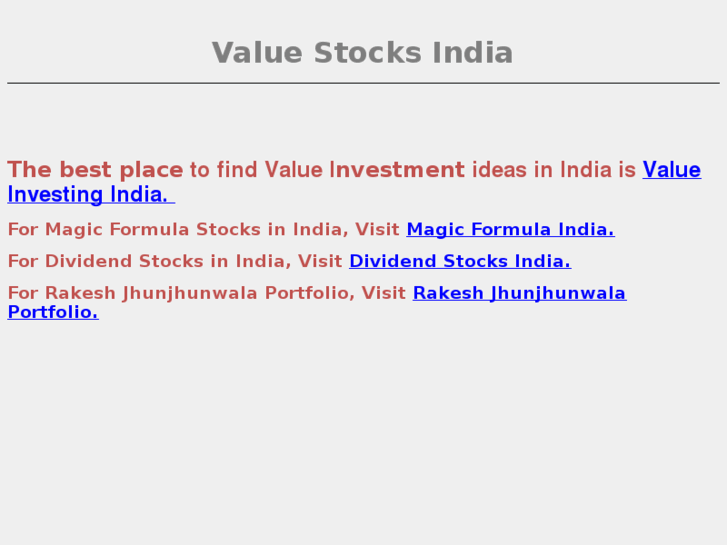 www.valuestocksindia.com