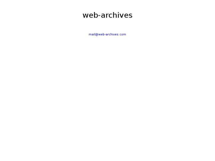 www.web-archives.com