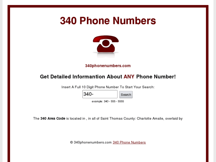 www.340phonenumbers.com