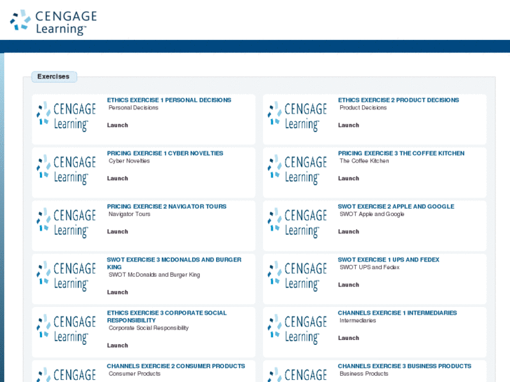 www.cengageexercises.com