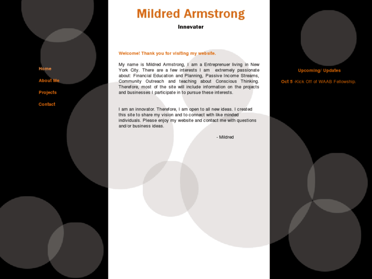 www.mildredarmstrong.com