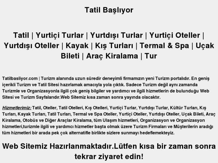 www.tatilbasliyor.com