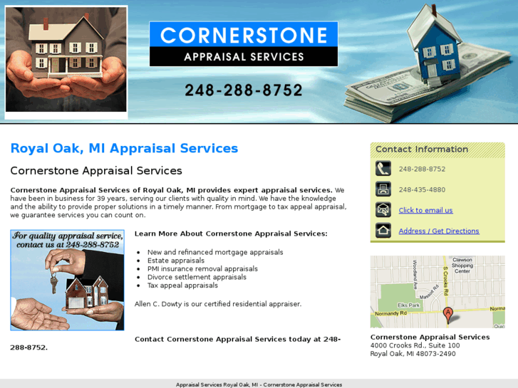 www.cornerstoneappraisalservicesmi.com