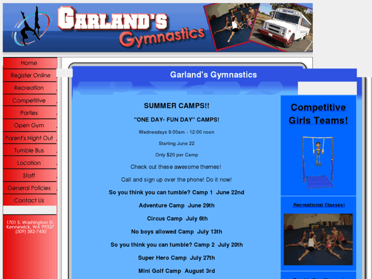 www.garlandsgymnastics.com