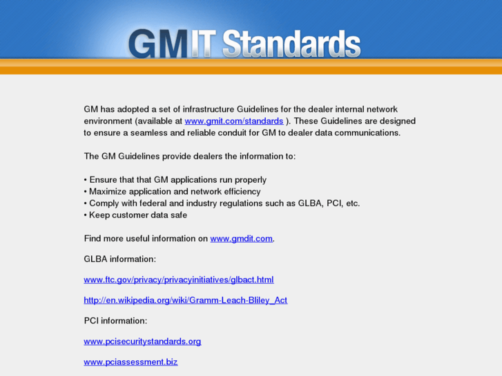 www.gmdealeritstandards.com
