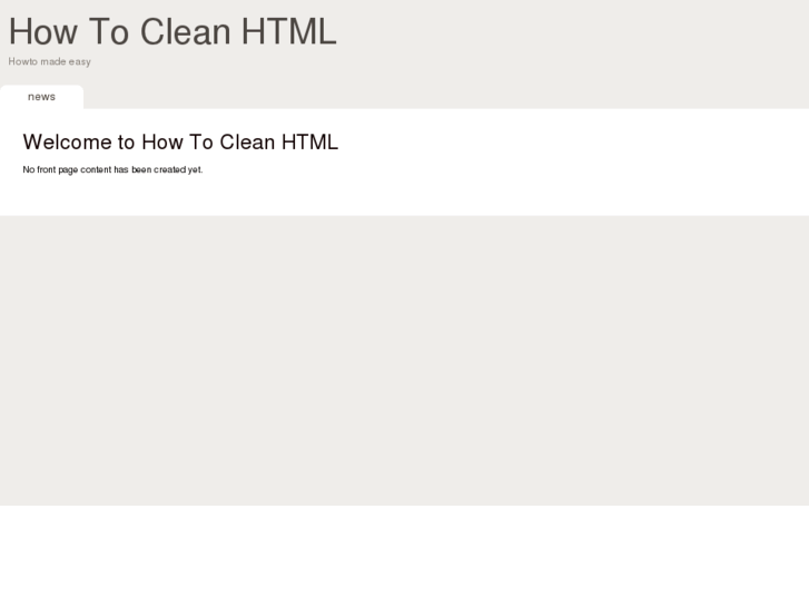 www.howtocleanhtml.com