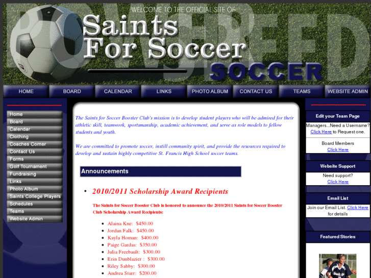 www.saintsforsoccer.org